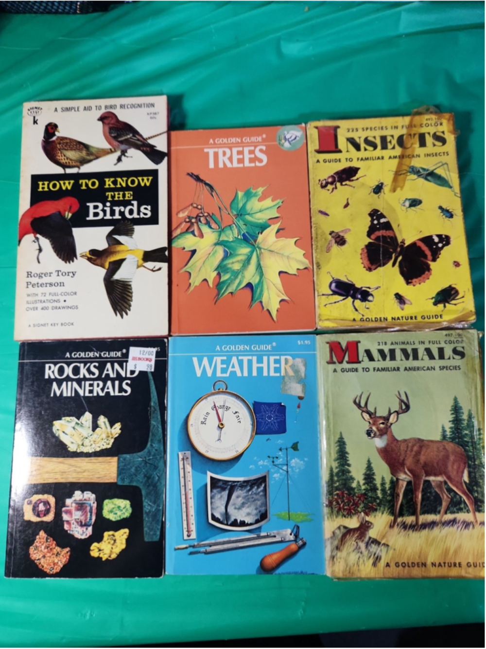 Lot of 6 Golden Guide Books Birds Insects Trees